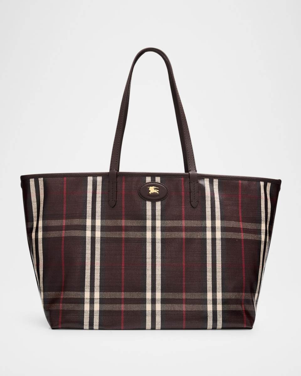 Highlands Medium Coated Check Tote Bag